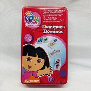 DORA THE‎ EXPLORER 28 DOMINOES NICK JR KIDS CHILDREN'S CARDINAL 2005 COLLECTIBLE